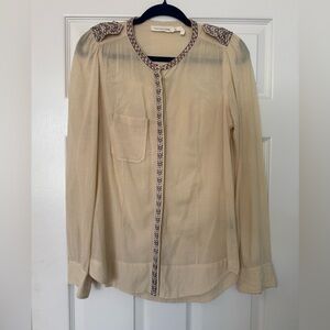 ISABEL MARANT ETOILE blouse size 40 (US 10)color beige